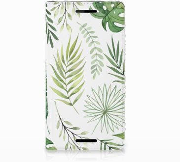 B2Ctelecom Nokia 2.1 2018 Uniek Standcase Hoesje Leaves