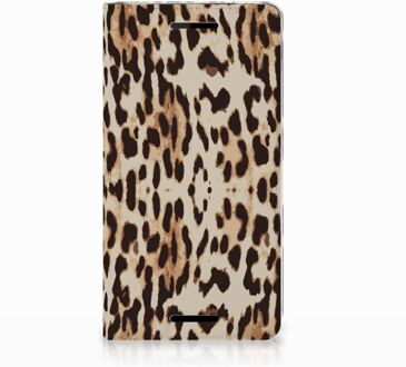 B2Ctelecom Nokia 2.1 2018 Uniek Standcase Hoesje Leopard