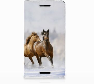 B2Ctelecom Nokia 2.1 2018 Uniek Standcase Hoesje Paarden