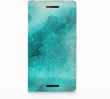 B2Ctelecom Nokia 2.1 2018 Uniek Standcase Hoesje Painting Blue