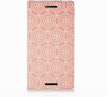 B2Ctelecom Nokia 2.1 2018 Uniek Standcase Hoesje Pattern Orange