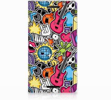 B2Ctelecom Nokia 2.1 2018 Uniek Standcase Hoesje Punk Rock