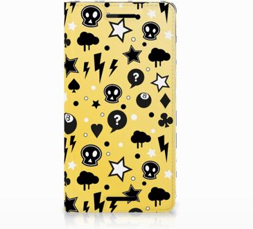 B2Ctelecom Nokia 2.1 2018 Uniek Standcase Hoesje Punk Yellow