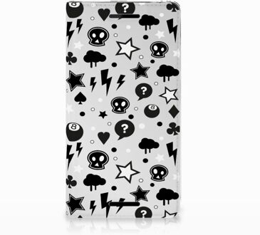 B2Ctelecom Nokia 2.1 2018 Uniek Standcase Hoesje Silver Punk