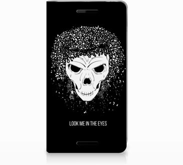 B2Ctelecom Nokia 2.1 2018 Uniek Standcase Hoesje Skull Hair