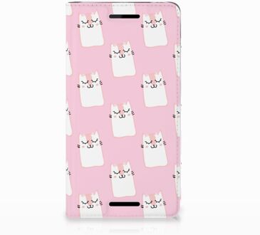 B2Ctelecom Nokia 2.1 2018 Uniek Standcase Hoesje Sleeping Cats