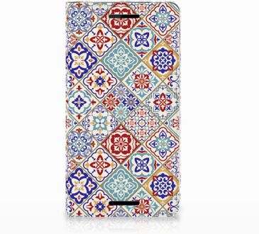 B2Ctelecom Nokia 2.1 2018 Uniek Standcase Hoesje Tiles Color