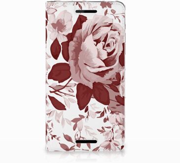 B2Ctelecom Nokia 2.1 2018 Uniek Standcase Hoesje Watercolor Flowers