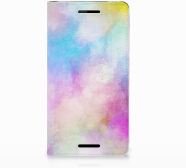 B2Ctelecom Nokia 2.1 2018 Uniek Standcase Hoesje Watercolor Light