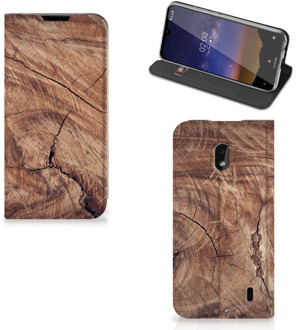 B2Ctelecom Nokia 2.2 Book Wallet Case Tree Trunk