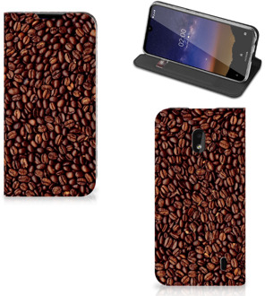 B2Ctelecom Nokia 2.2 Flip Style Cover Koffiebonen