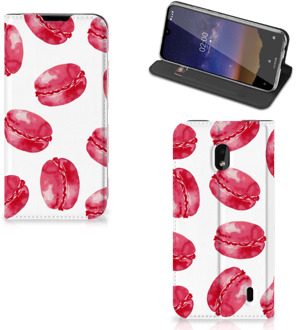 B2Ctelecom Nokia 2.2 Flip Style Cover Pink Macarons