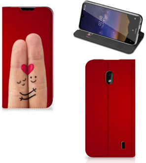 B2Ctelecom Nokia 2.2 Hippe Standcase Liefde