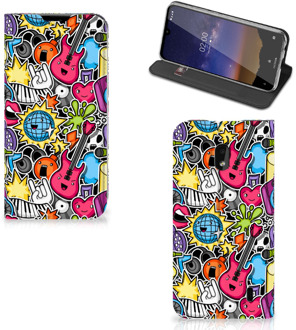 B2Ctelecom Nokia 2.2 Hippe Standcase Punk Rock