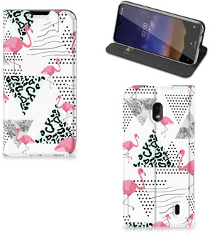 B2Ctelecom Nokia 2.2 Hoesje maken Flamingo Triangle