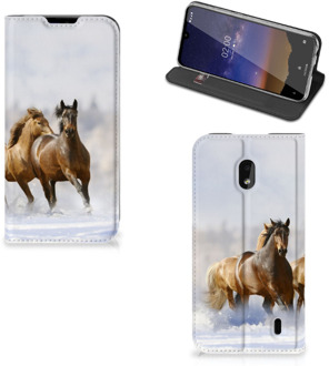 B2Ctelecom Nokia 2.2 Hoesje maken Paarden