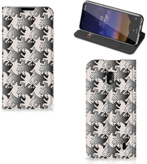 B2Ctelecom Nokia 2.2 Hoesje maken Salamander Grey