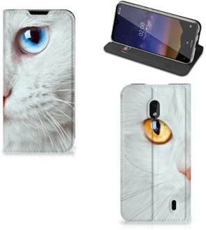 B2Ctelecom Nokia 2.2 Hoesje maken Witte Kat