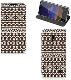 B2Ctelecom Nokia 2.2 Hoesje met Magneet Aztec Bruin