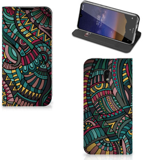 B2Ctelecom Nokia 2.2 Hoesje met Magneet Aztec