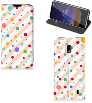 B2Ctelecom Nokia 2.2 Hoesje met Magneet Dots