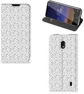 B2Ctelecom Nokia 2.2 Hoesje met Magneet Stripes Dots