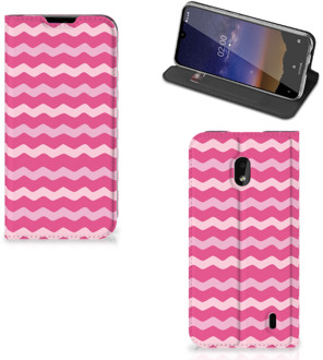 B2Ctelecom Nokia 2.2 Hoesje met Magneet Waves Pink