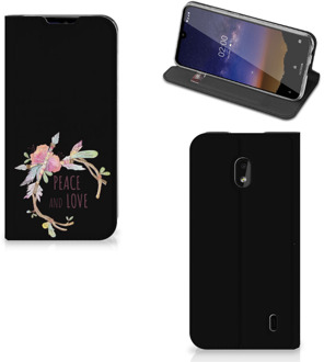 B2Ctelecom Nokia 2.2 Magnet Case Boho Text