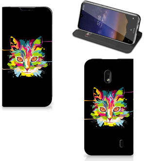 B2Ctelecom Nokia 2.2 Magnet Case Cat Color