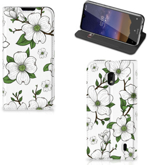 B2Ctelecom Nokia 2.2 Smart Cover Dogwood Flowers