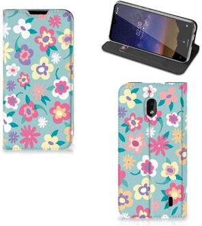 B2Ctelecom Nokia 2.2 Smart Cover Flower Power