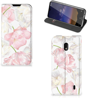 B2Ctelecom Nokia 2.2 Smart Cover Lovely Flowers