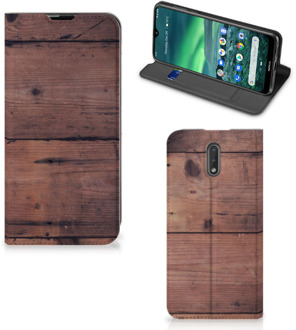 B2Ctelecom Nokia 2.3 Book Wallet Case Old Wood