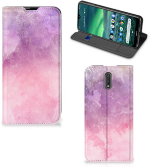 B2Ctelecom Nokia 2.3 Bookcase Pink Purple Paint