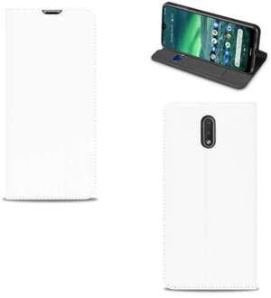 B2Ctelecom Nokia 2.3 Bookcover Hoesje Wit met Pashouder