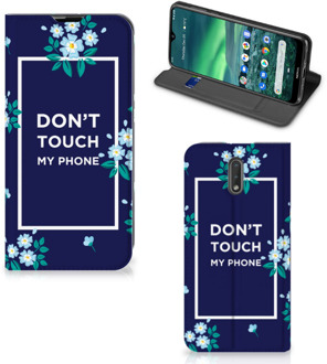 B2Ctelecom Nokia 2.3 Design Case Flowers Blue DTMP