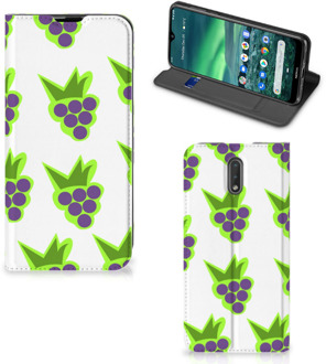 B2Ctelecom Nokia 2.3 Flip Style Cover Druiven