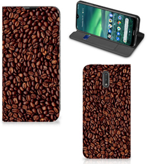 B2Ctelecom Nokia 2.3 Flip Style Cover Koffiebonen