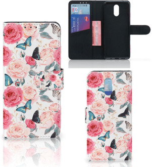 B2Ctelecom Nokia 2.3 Hoesje Butterfly Roses