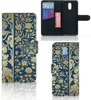 B2Ctelecom Nokia 2.3 Hoesje Golden Flowers