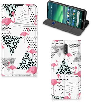 B2Ctelecom Nokia 2.3 Hoesje maken Flamingo Triangle