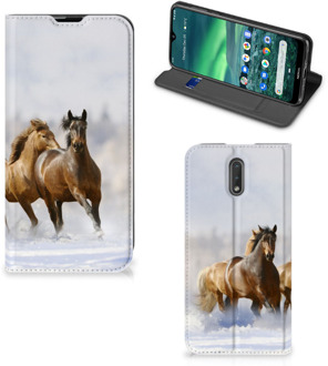 B2Ctelecom Nokia 2.3 Hoesje maken Paarden