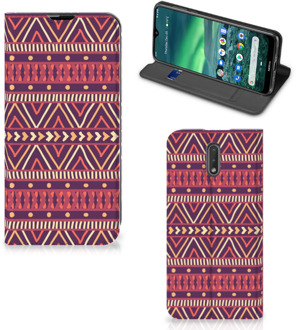 B2Ctelecom Nokia 2.3 Hoesje met Magneet Aztec Purple