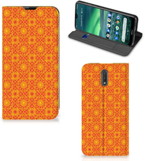 B2Ctelecom Nokia 2.3 Hoesje met Magneet Batik Orange