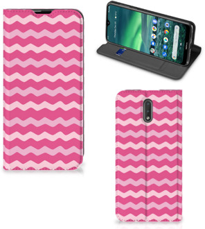 B2Ctelecom Nokia 2.3 Hoesje met Magneet Waves Pink