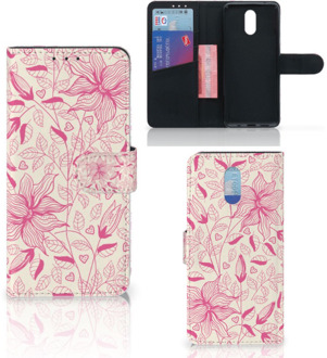 B2Ctelecom Nokia 2.3 Hoesje Pink Flowers