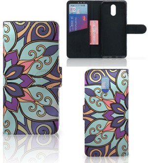 B2Ctelecom Nokia 2.3 Hoesje Purple Flower