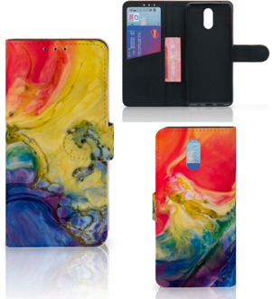 B2Ctelecom Nokia 2.3 Hoesje Watercolor Dark