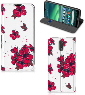 B2Ctelecom Nokia 2.3 Smart Cover Blossom Rood