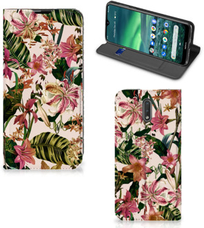 B2Ctelecom Nokia 2.3 Smart Cover Flowers